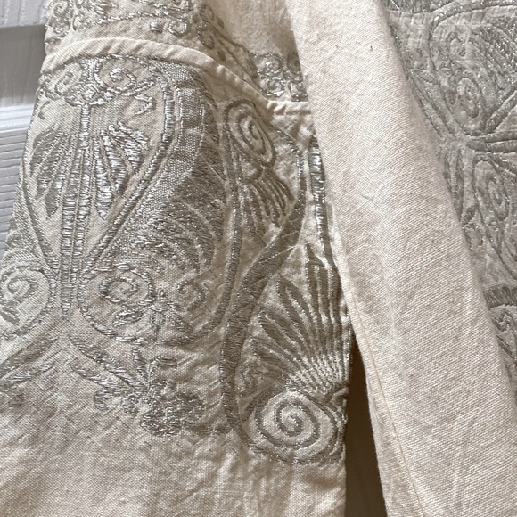 VTG Long Greek Silver-Threaded Dress & Matching Bag - Picture 6 of 16